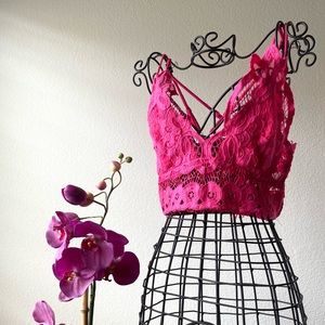 Hot Pink Cami Crop Top